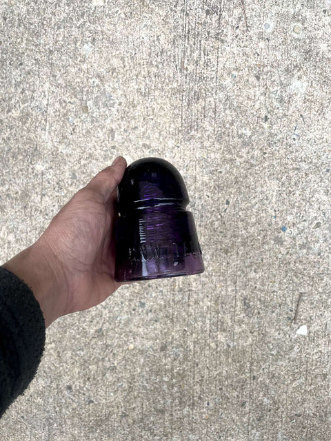 Purple Glass Insulator