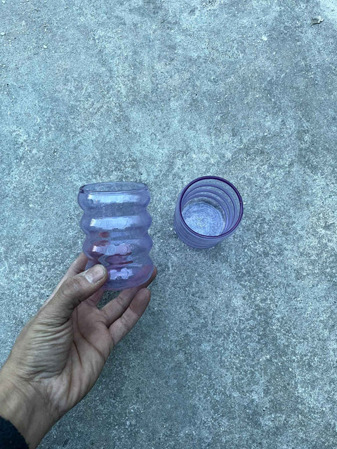 Purple Glassware Set