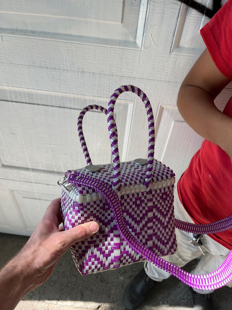 Purple Lanyard Tote