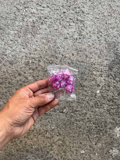 Purple Polyhedral Dice Set