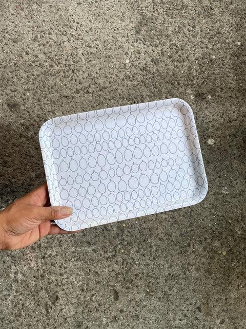 Quirky Pear Patterned Tray