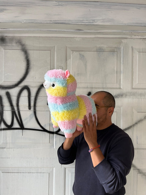 Rainbow Alpaca Plush