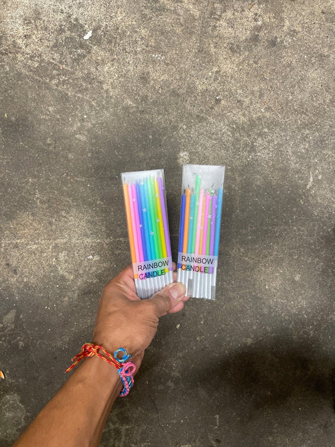 Rainbow Candles