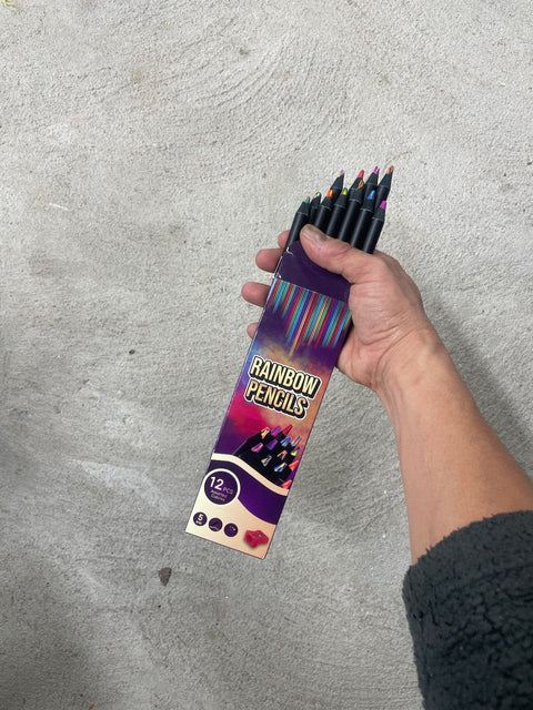 Rainbow Colored Pencils, 12 Pieces