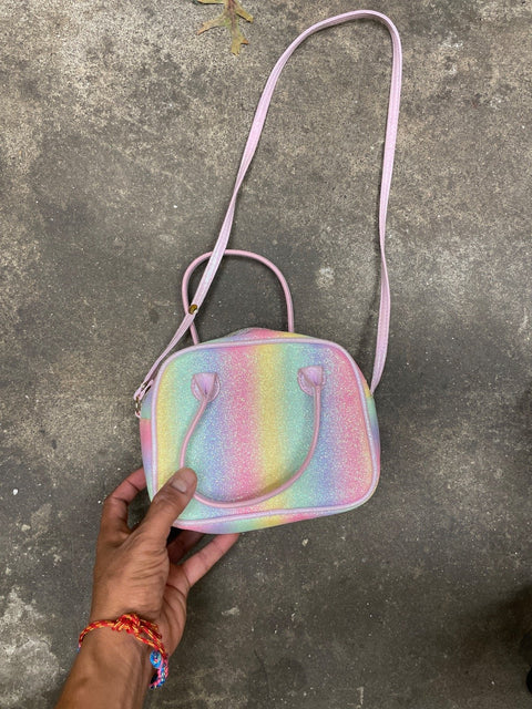 Rainbow Glitter Handbag