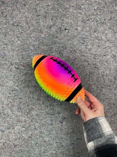Rainbow Squishy Football Toy