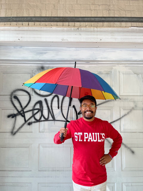 Rainbow Umbrella For Rainy Days