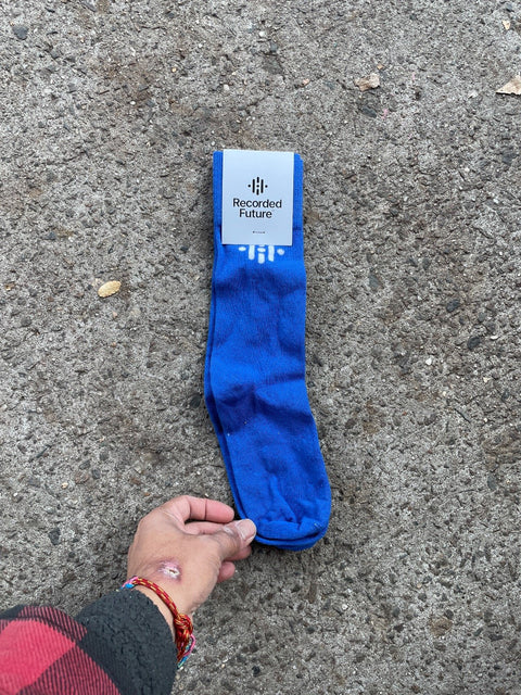 Recorded Future Blue Socks