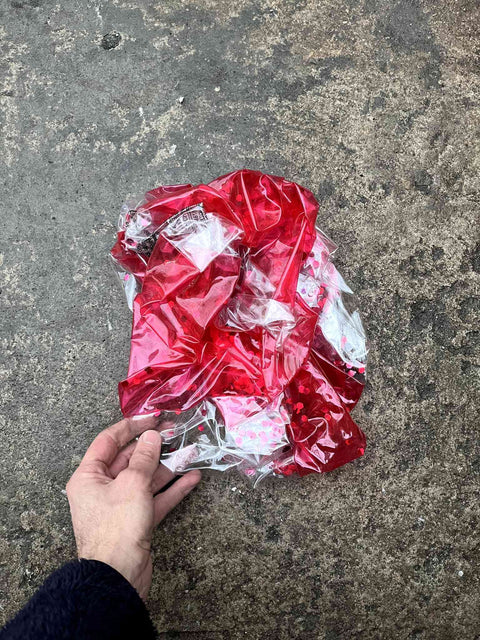 Red Balloon Full Of Confettis