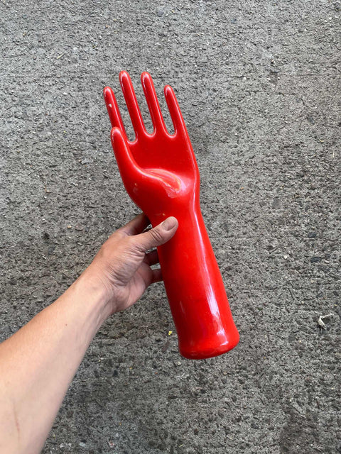 Red Ceramic Hand