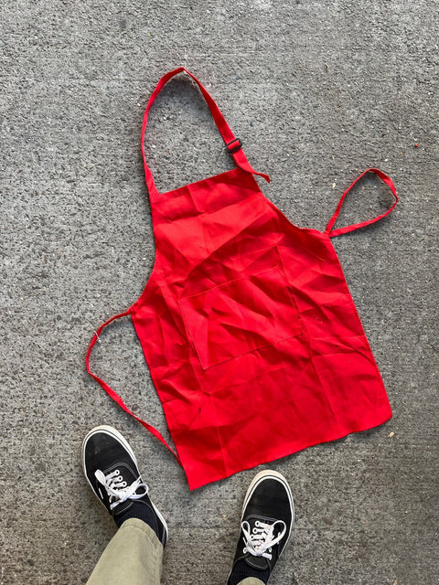 Red Cooking Apron For A Kid