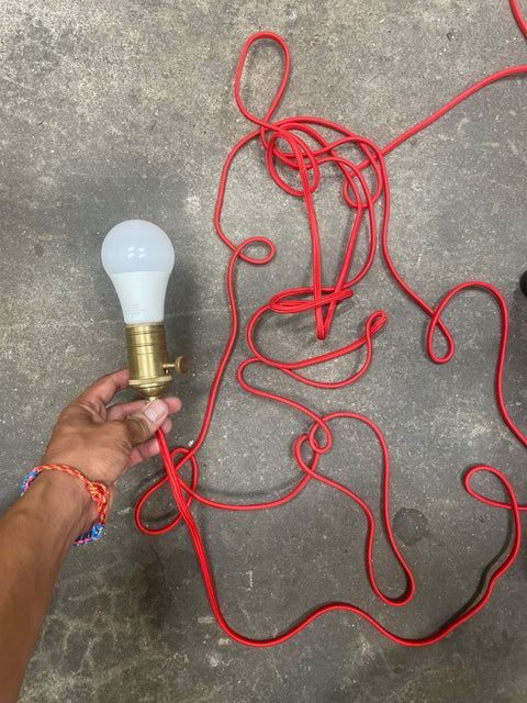 Red Cord Light Fixture