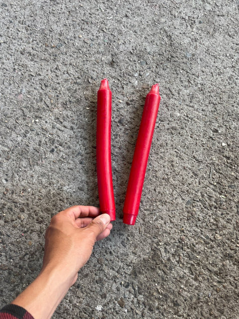 Red Decorative Taper Candles