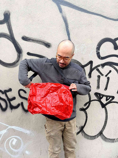 Red Inflatable (!) Tote Bag