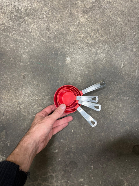 Red Measuring Cups Set