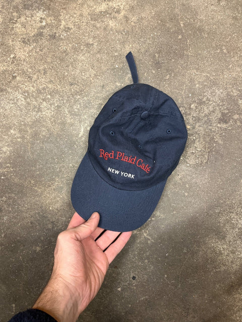 Red Plaid Café Cap