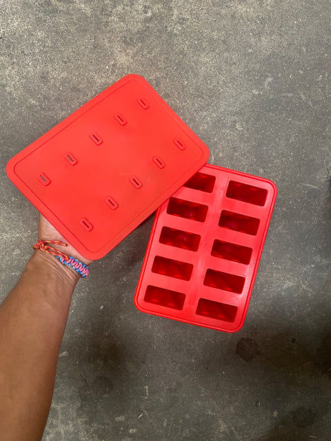 Red Popsicle Mold With Lid