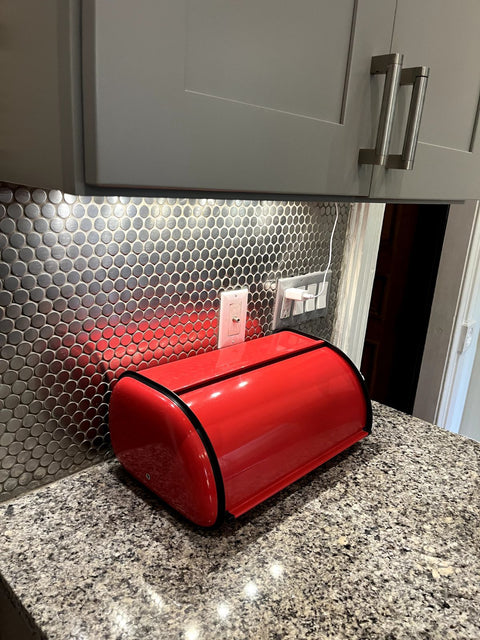 Red Retro Bread Box