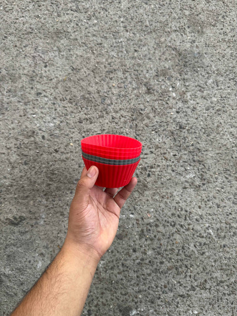 Red Silicone Cupcake Molds