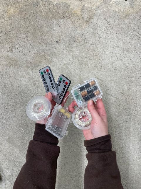 Remote-Controlled String Lights And Batteries
