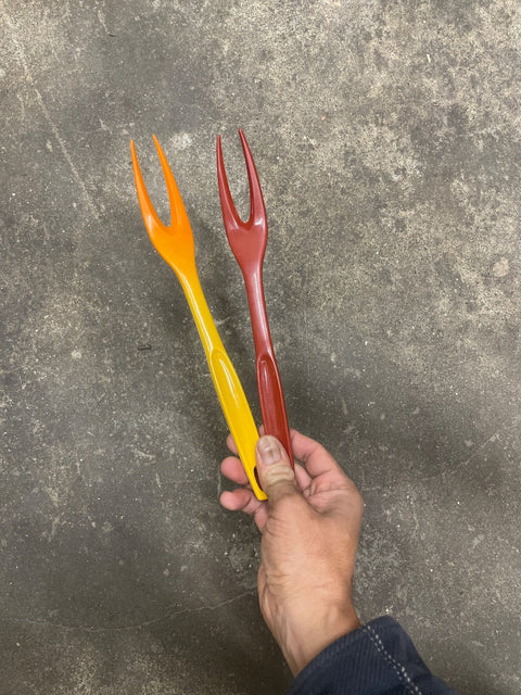 Retro Colorful Fondue Forks