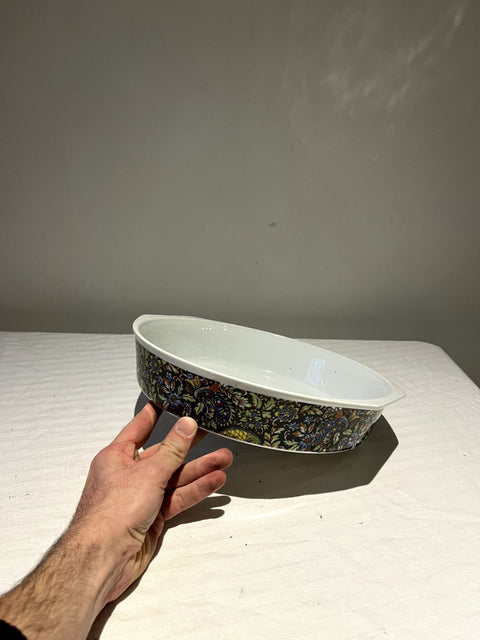 Retro Floral Baking Dish, 13"