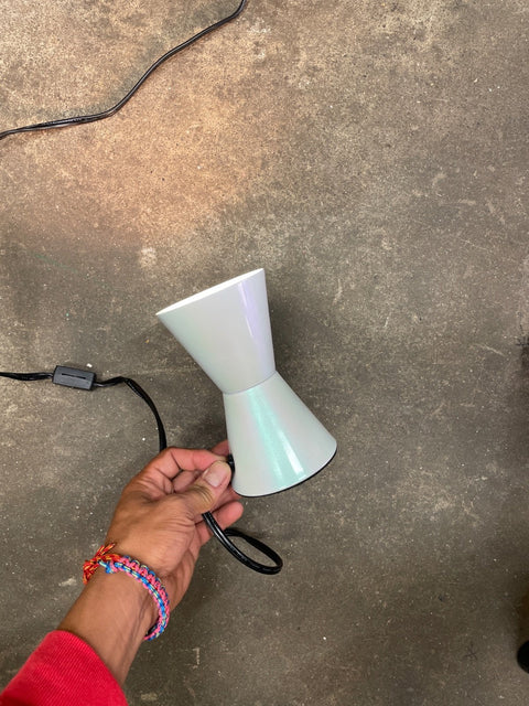 Retro Pearlescent Bedside Table Lamp