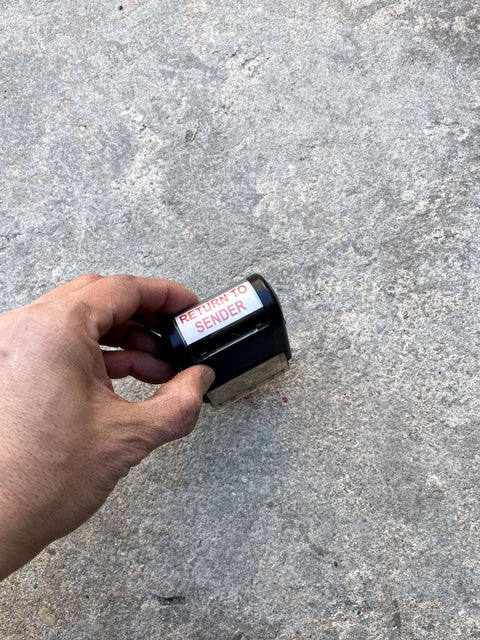 Return to Sender Stamp
