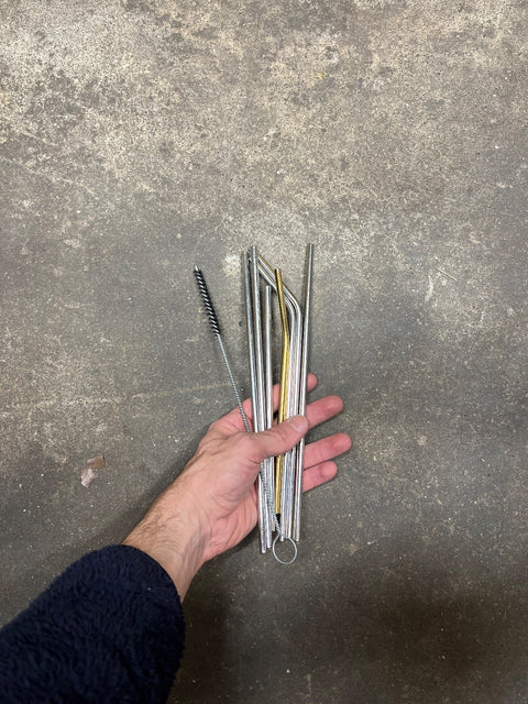 Reusable Straws And Cleaning Brush