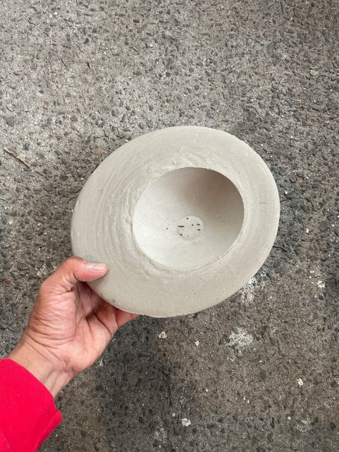 Rick Owens-esque Concrete Flower Pot
