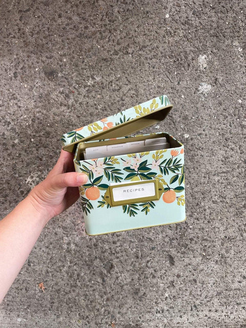 Rifle Paper Co Floral Recipe Box