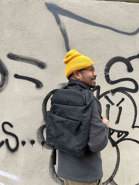 Robinhood Branded Black Backpack