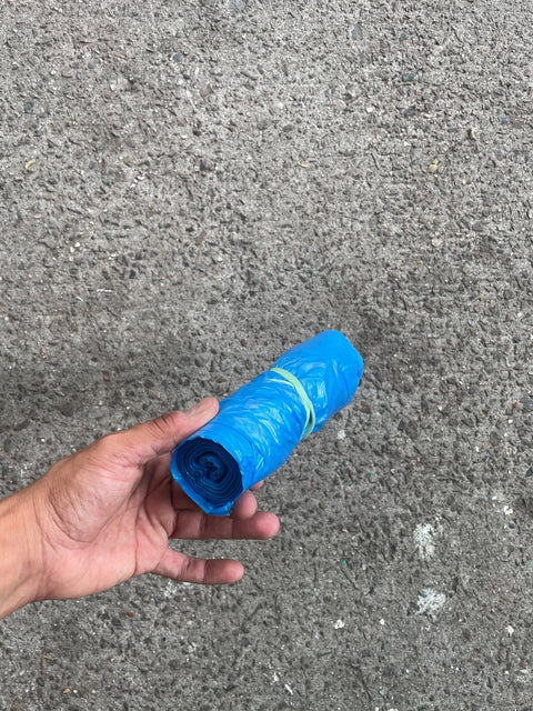 Roll Of Blue Trash Bags