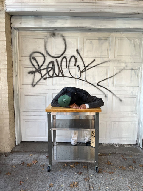 Rolling Kitchen Cart, W30xD20xH37"