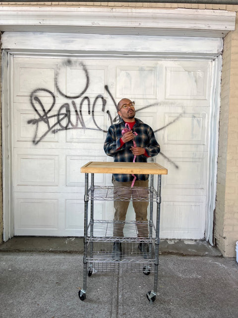 Rolling Kitchen Island, 20x24x40"
