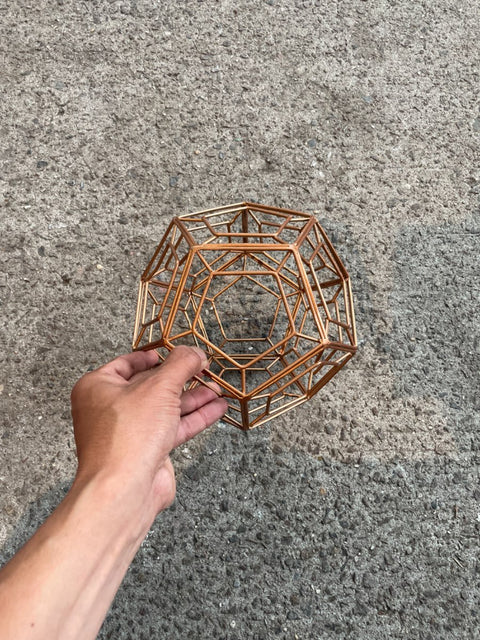 Rose Gold Geometric Decor Piece