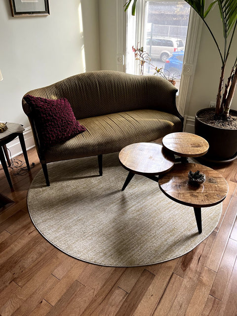 Nourison Home Round Woven Rug, 6ft Wide