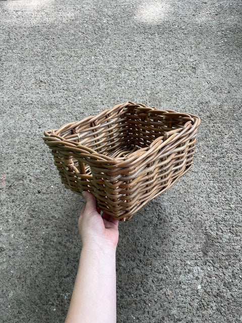 Rustic Wicker Storage Basket