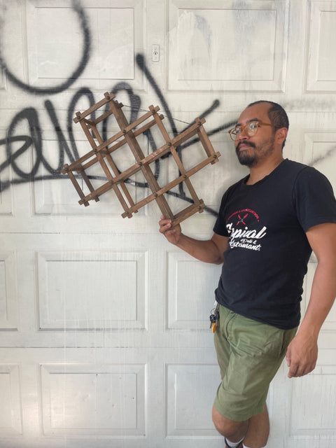 Rustic Wooden Wine Rack