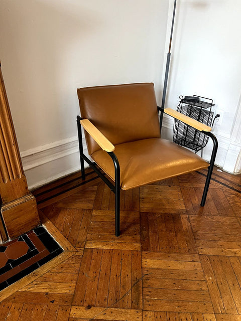 Urban Outfitters Wesley Faux Leather Lounge Chair