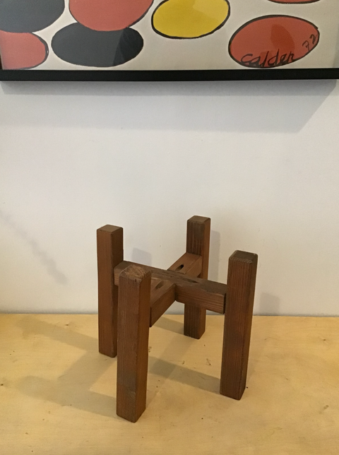 Rustic Wooden Plant Stand