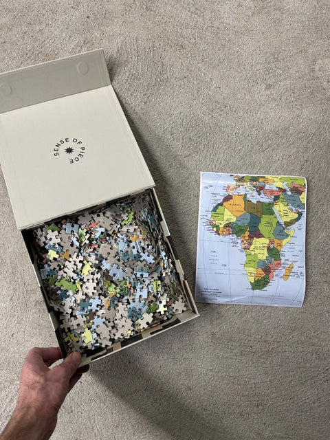Sense Of Piece Africa & Europe Map Puzzle, 1000 Pieces