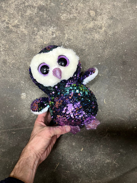 Sequin Owl Plush Toy