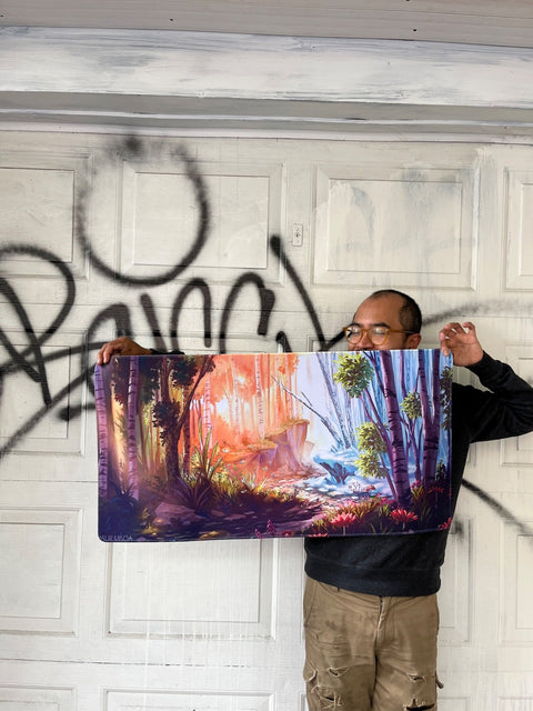 Serene Forest Desk Mat, 36x16"