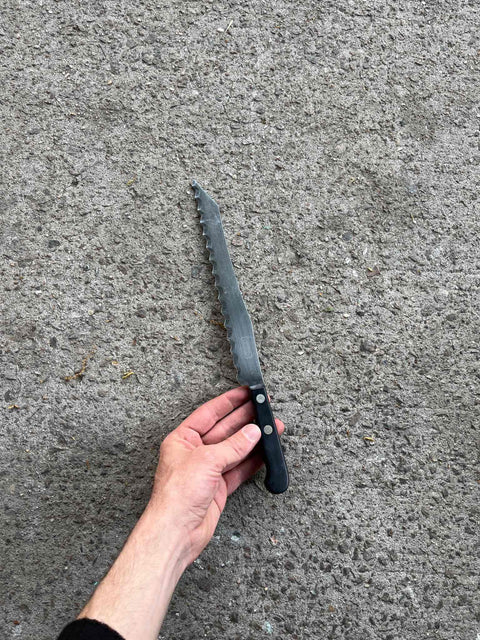 Serious Stainless Steel Serrated Bread Knife