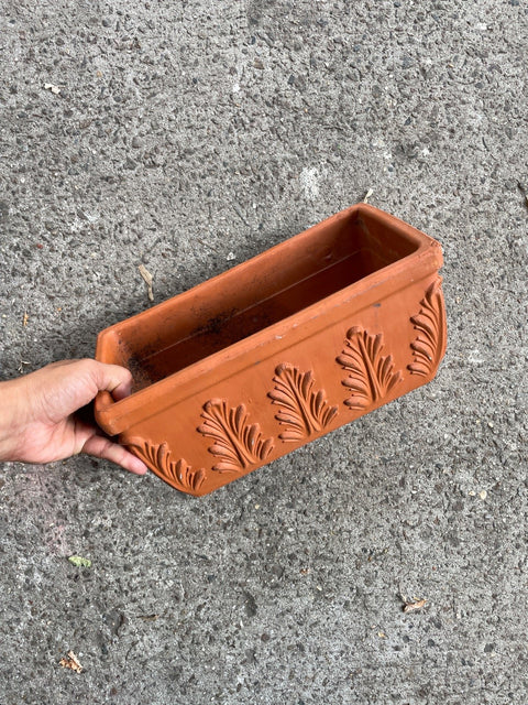 Serious Terracotta Floral Planter