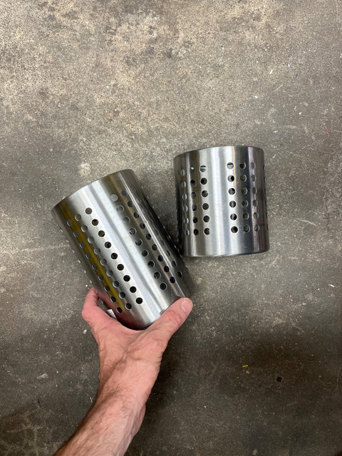 Set Of Two Silverware Holders