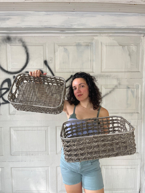 Set Of Woven Storage Baskets