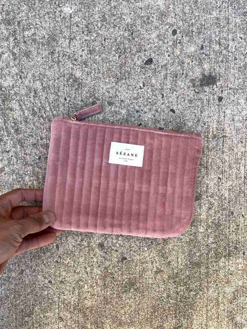 Sézane Pink Toiletry Pouch