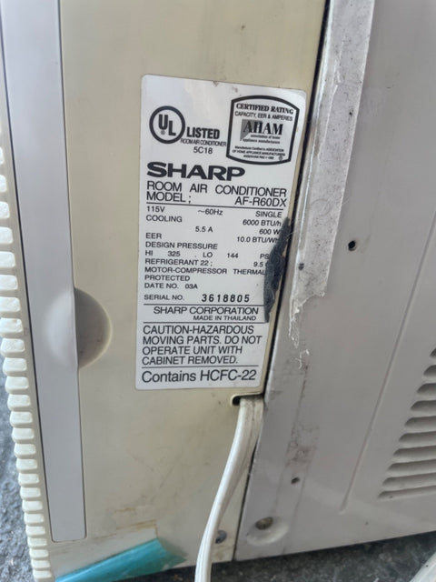 Sharp Air Conditioner, 6000 BTU